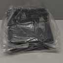 MDesign Plastic Small Trash Can, 1.5 Gallon/5.7-Liter Wastebasket, Narrow Garbage Bin with Handles for Bathroom, Laundry, Home Office - Holds Waste, Recycling, 10" High, Aura Collection, Black