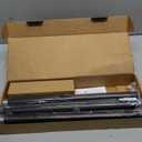 Zeerobee Curtain Rods for Windows 66 to 120, Black Curtain Rod, Adjustable 1 Inch Heavy Duty Outdoor/Indoor Modern Drapery Pole, 32"-120"