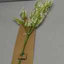 1 Pack Artificial Heather Bush For Floral Arrangements & Decor - Cream