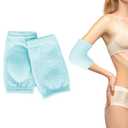 Gjinxi Moisturizing Elbow Protector for Women, Soft Gel Elbow Pads for SPA Moisturizing Dry Cracked Skin Care, Cover Heel Socks Elbow Sleeves, Elbow Pads for Pain, Calloused and Reduce Wear, Blue