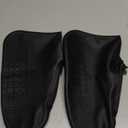 Silicone Waterproof Shoe Covers, Upgrade Reusable Overshoes with Zipper, Resistant Rain Boots Non-Slip Washable Protection for Women, Men (L (Women 7.5-10.5, Men 6.5-9), Black)