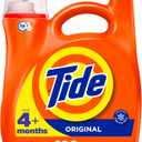 Tide Laundry Detergent Liquid, Original Scent, HE Compatible, 100 Loads, 132 fl oz, Tide Laundry Detergent, Liquid Laundry Detergent (Packaging May Vary) (132 Fl Oz (Pack of 1))