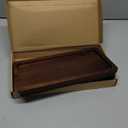 Bathroom Vanity Tray 11.8x5.9in of Acacia Wood - Elegant Organizer for Cosmetics, Jewelry, Perfume, Candle, Key - Premium Wood Tray for Bathroom, Kitchen, Countertop, Toilet Tank, Sink (Dark Brown)