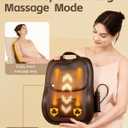 Back Massager With Heat,3D Shiatsu Kneading Massage Pillow,Gifts For Women Men Mom Husband,Up&Down Back Massager For Pain Relief,Lower Back Massager for Back,Shoulder,Neck,At Home Office Car(Brown)