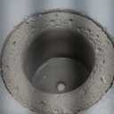 Ceramic Plant Pot Indoor, 6.5 Inch Flower Pot with Drainage Hole, Tiered Bubble Design Ceramic Planter for Home & Office Decor (Beige)