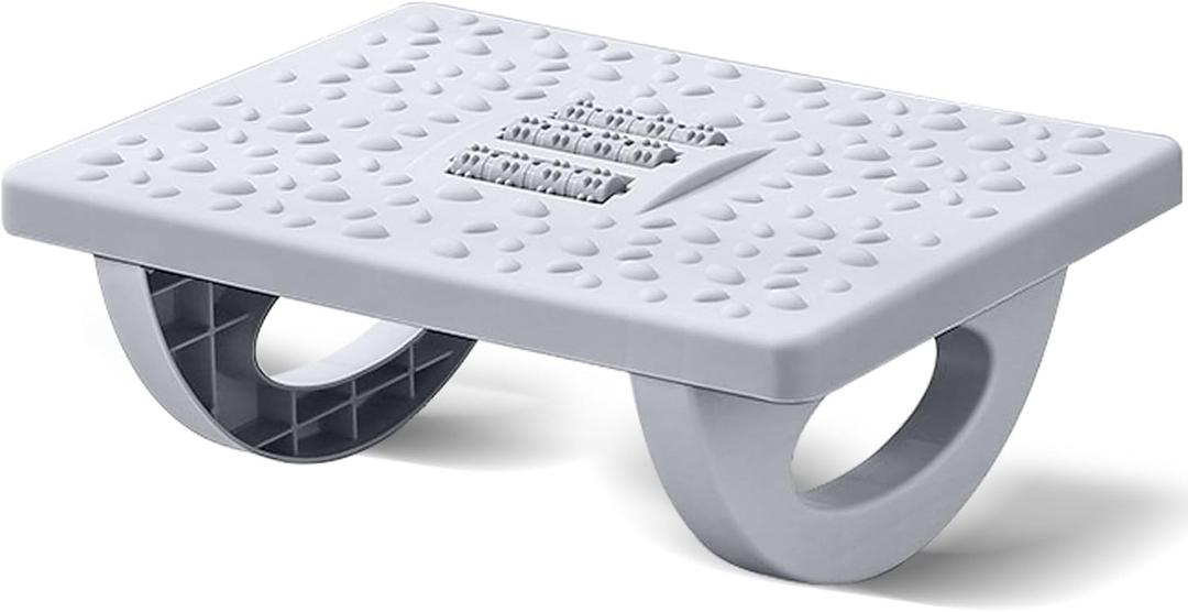 Office Foot Stool,Swingable,Foot Massage Footrest for Work Study School Living Room (Grey)