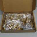 30 Pack Gold Cabinet Knobs 2 Inch  Brushed Brass Drawer Knobs Single Hole Gold T Bar Hardware Drawer Pulls for Kitchen Cabinets and Dressers