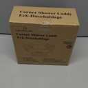 LEVERLOC Corner Shower Caddy Suction Cup, Shower Caddy Basket Powerful Suction Bathroom, Waterproof & Rustproof Organizer for Bathroom Storage, No-Drilling Removable (White)