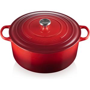 Le Creuset Enameled Cast Iron Round Dutch Oven, 13.25 qt., Cerise
