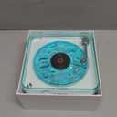 The Waves Vinyl Player, Waves Bluetooth Speaker, Portable Vintage Vinyl Speaker with Adjustable Light and Time for Bedroom, Party, White