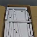 Harwaya White 5 Tier Wall Shelf Unit for Shoes Display, Lack Wall Bookshelf for Bedroom, Vertical Tiered Floating Book Shelves for Office Living Room Bathroom Vanity Kitchen Closet Purses Bags