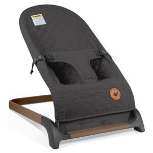 ANGELBLISS Baby Bouncer, Portable Bouncer Seat for Babies, Infants Bouncy Seat with Cotton Fabric, Natural Vibrations (Anthracite)