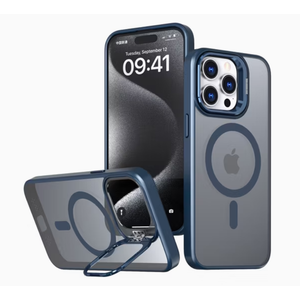 TORRAS Ostand Q3 Air for iPhone Max Case with 360 Magnetic Stand, Fit for MagSafe, Midnight Blue