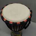 Wood Djembe Drum, 8.5'' x 16''Carved Mahogany African Drums with Goatskin Drumhead, West African Styled Professional Djembe Hand Drum Musical Instruments for Adults Beginners