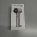 Turbo Handheld Fan with Digital Display, 100-Level Speed Adjustable & 3000mAh Battery, 8Hrs Powerful Cooling Personal Pocket Fan for Outdoor Travel Camping Activites (Grey)