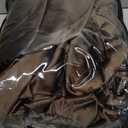 PRIMROSE Brown Velvet Curtains 96 inch Long for Living Room,Set of 2 Panels Blackout Rod Pocket Back Tab Window Treatment Room Darkening Heavy Decorative Curtains Drapes for Bedroom