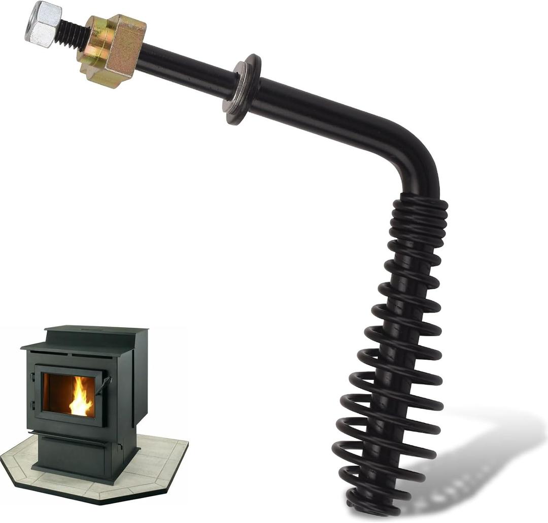 224-14042 Door Handle & Black Spring Handle Compatible with Lopi Wood Stoves 1988+ and Pellet Stoves 1990-1996, Replaces 99900410