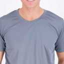 Real Essentials 5 Pack: Men's Mesh Short Sleeve V-Neck T-Shirt | Athletic Dry Fit V Neck Workout Shirt 4X Tall