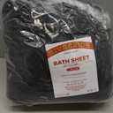 RIVERSIDE Pack of 1 Jumbo Bath Sheet 40 x 80 Inches - Extra Large Bath Towel, Super Soft & Highly Absorbent, 100% Cotton Quick Dry, Perfect to Wrap Yourself in - Black