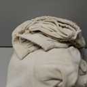 H.VERSAILTEX Rich Velvet Stretch 2 Piece Cover Chair Slipcover Sofa Cover Furniture Protector Couch Soft with Elastic Bottom Chair Couch Cover with Arms Width Up to 49 Inch(Chair, Ivory)