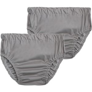 Joyo roy 2PCS Plastic Pants for Adult Diapers Incontinence Protective Briefs & Underwear Washable Incontinence Underwear Women and Men Waterproof Underwear for Women Plastic Underwear for Adults XL (Gray)