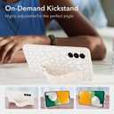 OOK Compatible with Samsung Galaxy A13 5G Leopard Case with Wrist Strap, White Leopard Cheetah Cheetah TPU Shockproof Protection Slim Cover with Camera Protection for Women Girls