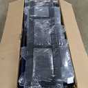 Wisteria Lane Patio Furniture Aluminum Sofa, All-Weather Outdoor 3 Seats Couch, Gray Metal Chair with Dark Grey Cushions