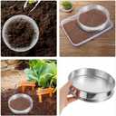 Home Soil Grading Sieve Soil Sifter for Gardening Sieve for Home Coffee Bean Hole Stainless Steel Household Grading Mesh