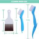 10 Pcs Air Conditioner Fin Comb Cleaner kit AC Coil Cleaning Brush 5 Different Fin Combs Condenser Fin Straightener AC Evaporator Comb Radiator Repair Clean Tool