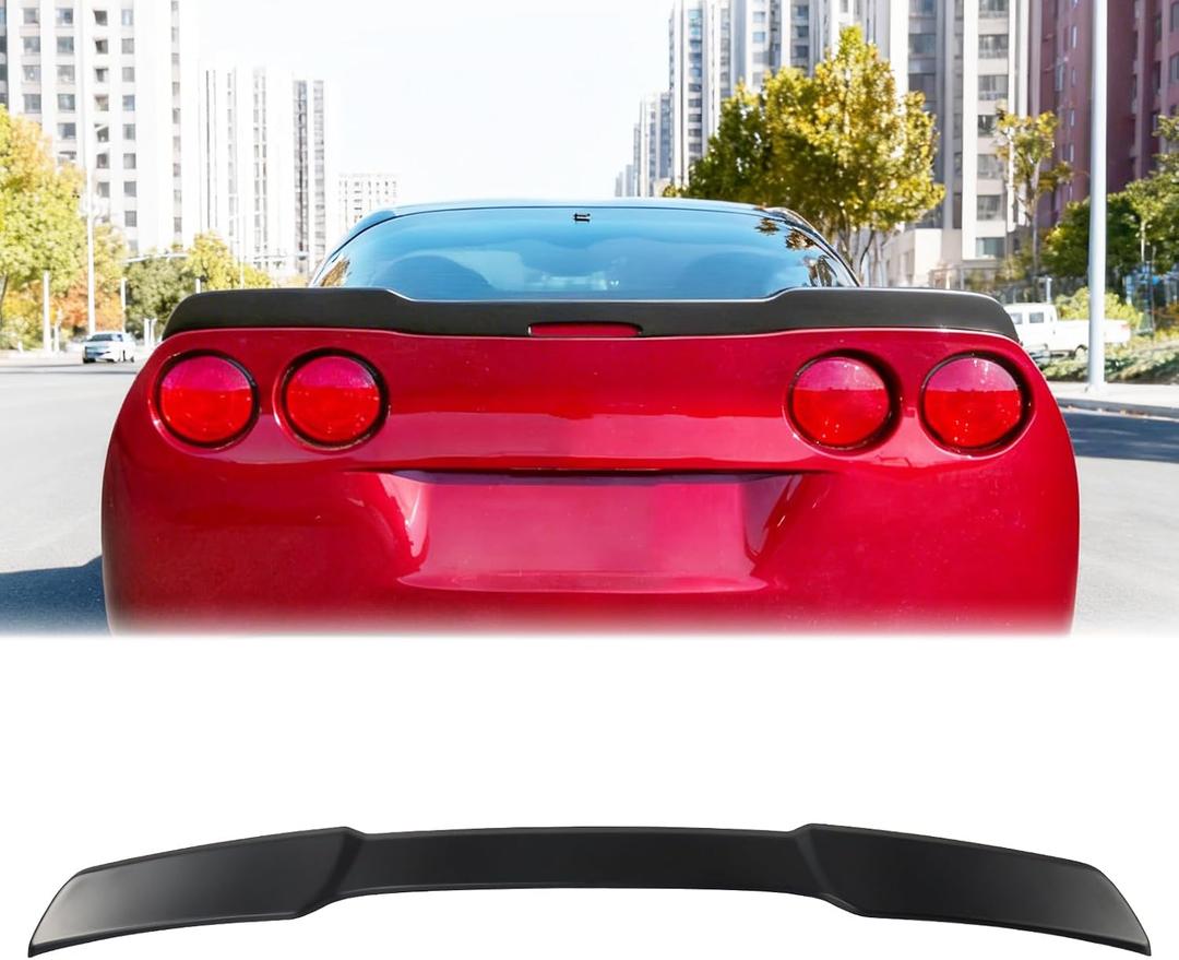 Matte Black Trunk Spoiler Rear Wing for Corvette C6 2005-2013