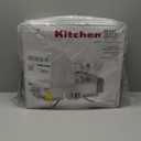 KitchenAid Compact Space Saving, Dish Rack with Removable Flatware Caddy and Angled Self Draining Drainboard, Satin Gray, 15Inchby13.25Inch