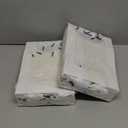 BallHull 24 Pcs White Kraft Paper Gift Bags with Transparent Window, 9.84"x7.0"x5.12" Kraft Shopping Bags with Handles for Bouquet Christmas Birthdays Festivals Party Weddings Wrapping