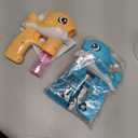 JOYIN 2 Bubble Guns, Whale Bubble Maker LED Automatic with 4 Refill Solutions for Kids, Toddlers, Summer Outdoor Toy, Party Favor