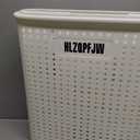 HLZQPFJWcollapsible laundry baskets,laundry basket with wheels,laundry hamper with wheels,dorm laundry hamper,laundry basket plastic35, 50, 60 liter large capacity (White, Large)