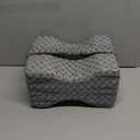 Knee Pillow for Side Sleepers, Leg Pillow for Sciatica, Back, HIPS, Knees, Joints Pain Relief,Pillows for Between Legs While Sleeping Spine Alignment Support & Relieves Pressure (Basic Strap, Gray)