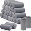 Buryeah 30 Pieces Fleece Blankets Bulk 50 x 60 Inch Soft Flannel Throw Blankets Lightweight Warm Plus for Wedding Couch Bed Home Sofa Office Gifts(Dark Grey)