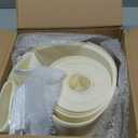 LazBlinds Vertical Blinds Replacement Slats - Light Filtering Fabric Slats for Sliding Doors & Windows, Easy-Cut Polyester, White Texture (82.5" x 3.5", 20 Pcs)