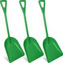 Frienda 3 Pcs Plastic Snow Shovel Large Scoop Shovel, Green