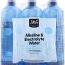 365 by Whole Foods Market, Alkaline & Electrolyte Water Bottles, 25.3 Fl Oz (Pack of 6) (EXP 06/14/28)
