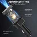 for Starlink Mini Power Cable, 10FT Starlink Mini Cigarette Lighter Adapter with USB, Type-C Port and Voltmeter, 12V-24V DC Safety Power Cable for Starlink Mini Waterproof Cigarette Lighter Charger