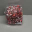 18Pcs Christmas Tree Ornaments Set Christmas Decorations For Festive Home Dcor With Candy And Lollipop Design, Red And White Plastic(Red)