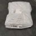 Melodieux 100% Blackout White Linen Curtains 108 Inches Long for Living Room, Bedroom Light Blocking Thermal Insulated Burlap Textured Curtains, Elegant Farmhouse Grommet Drapes 52x108 inch, 2 Panels