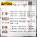 Barossa Design Short Shower Curtain or Liner with 6 Weighted Magnets, 72 x 66 inch Length, Heavy Duty PEVA, Waterproof, PVC Free, 12 Metal Grommets, Clear, 72x66