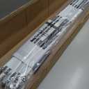 LazBlinds Cordless Cellular Shades, No Tools No Drill Blackout Honeycomb Shades Pleated Blinds for Windows, 34'' W x 48'' H, Silver White