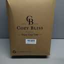 Cozy Bliss Checkered Faux Rabbit Fur Blanket King Size for Bed, Soft Fuzzy Blankets for Women Men, Large Furry Fleece Throw for Bedroom Decor (Tan, 108" x 90")