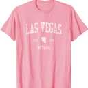 Las Vegas Nevada NV T-Shirt Vintage Sports Design Retro Tee T-Shirt, Size M