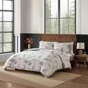 Eddie Bauer - King Comforter Set, Reversible Bedding with Matching Sham(s), Super Soft and Cozy Home Decor (Rocky Mountain Cabin Grey, King)