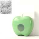 Plastic Wrap Storage Box, Punch-Free Extractable Storage for Fresh Multi-Functional Dispenser, Apple Shaped Wall-Mounted Plastic Wrap Storage Box dispenser with 100 Crisper Wraps (C)