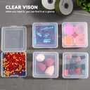 Small Plastic Storage Containers Clear Arts & Crafts Storage Boxes & Organizers Stackable Small Containers With Lids For Organizin (Set 1)