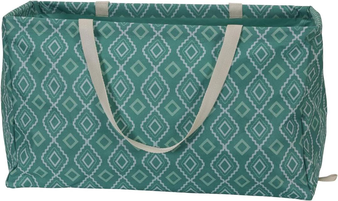 Household Essentials Teal Diamond Krush Container All-Purpose Utility Tote